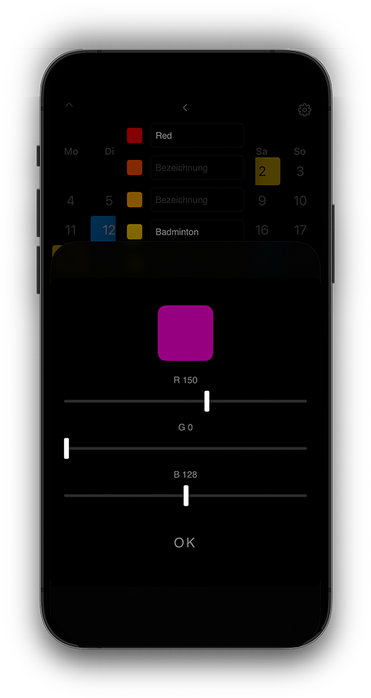 CREATE7 Custom Colors Feature